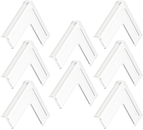 BIUDECO 8 Stück Kindersicherer Eckenschutz aus Silikon | transparent, für Fenstereckkappen, Möbel und Tischkanten, schützt vor Verletzungen, ideal für Zuhause und Kinderzimmer