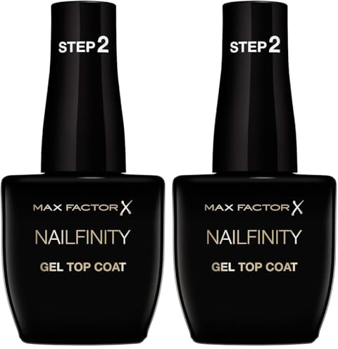 Max Factor Nailfinity Top Coat, Fb. 100 (Packung mit 2)