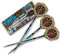 Shot Viking Drakkar Steel Tip Dart Set | 90% Tungsten Barrels | Steeltip Darts mit Schäften und Flights | Präzision und Kontrolle | 25 Gramm
