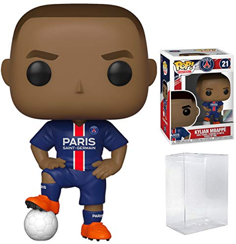 Pop! Sports Soccer Paris Saint Germain's, Kylian Mbappe #21 Figurine d'action (fournie avec Une Protection Pop Box pour protéger