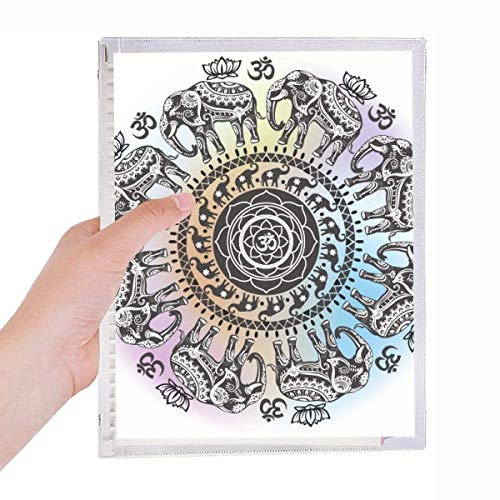 Animal Big Circle Elephant Notebook Loose-leaf Spiral Refillable Journal