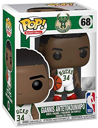 Funko Pop! NBA: Bucks-Giannis Antetokounmpo - Vinyl-Sammelfigur - Geschenkidee - Offizielle Handelswaren - Spielzeug Für Kinder und Erwachsene - Sports Fans - Modellfigur Für Sammler und Display