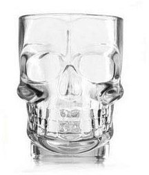 Lot de 3 - Chope de bière Crane Transparente 22cm