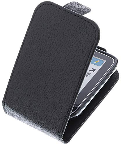 foto-kontor Tasche kompatibel mit Abbott Freestyle Libre 2 Hülle Flip Style schwarz Schutzhülle Case