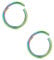 AceFun 2 Stück Segment Nasenringe Clicker Piercing Nase Septum Lippe Tragus Helix Daith Ohrring Knorpel Ring Nasenpiercing Knorpel Chirurgenstahl Bunt 20G-8mm