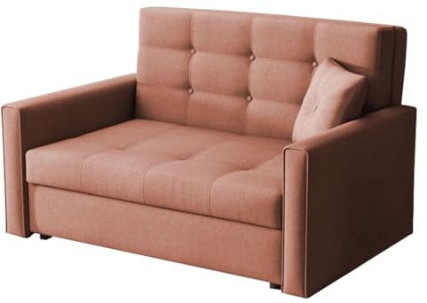 Mirjan24 Sofa Viva II Lux mit Schlaffunktion, Bettsofa, 2 Sitzer Polstersofa mit Bettkasten inkl. Kissen, Schlafsofa Sofagarnitur, Wohnlandschaft, Farbauswahl (Tatum 276)
