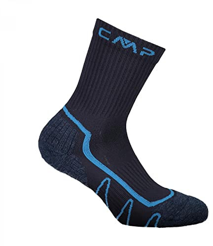 CMP - Calzino da trekking Poly Mid, Antracite-Deep Lake, 39/42
