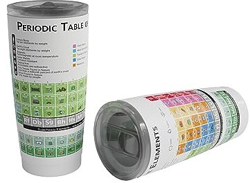 Zastic! Periodensystem Becher Geschenk – 473 ml Wissenschaft & Chemie Reisebecher – unterstützt heißen Kaffee & kalte Getränke – Geschenk für Studenten, Lehrer & Chemiker