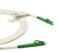 EMSECKO LWL Glasfaser-Kabel, 15M OS2 Simplex 3.0mm LC/APC auf LC/APC Stecker, 9/125μm Patchkabel LSZH, FTTH Lichtwellenleiter, Weiß