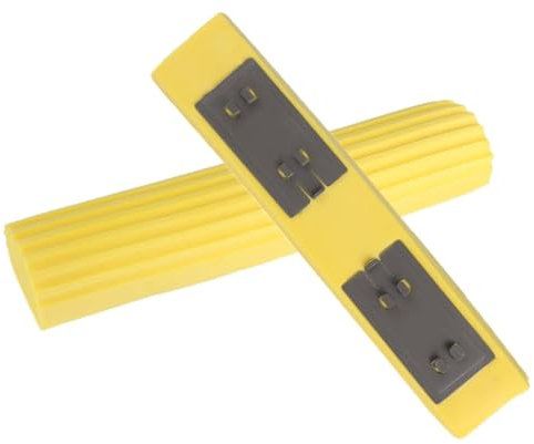 2PCS Schwamm Roller Mop Kopf, Schwamm Mop Refill Gelb PVA Schwamm Mop Kopf Super saugfähiger und langlebiger PVA Schaum Professional PVA Mop Kopf Home Floor Ultra saugfähiger Mop Kopf
