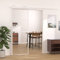 Tidyard Puerta Corredera de Aluminio y Vidrio Puerta Corrediza Moderna para Sala de Estar Salón Habitación ESG, 76x205 cm Blanco