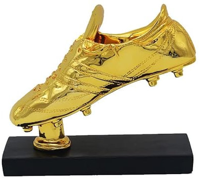 Europäischer Fußballstiefel, Kunstharz, Trophäe, Fan-Erinnerungsstücke, Trophäe, Souvenir, Fußball mit Ballon d'Or