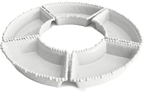 Baci Milano SET DI 5 PIATTI DA APERITIVO - BIANCO