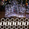 HXWEIYE 12 Stück LED Lichterkette Batterie, 2M 20LEDs Weiße Mini Lichterketten Silber Kupferdraht Batteriebetrieb, LED Beleuchtung Batteriebetrieben Deko für Flasche Geburtstag Innen Außen Deko