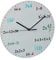 Relaxdays Wanduhr Mathe, Ø 30 cm, Rechenuhr mit mathematischen Formeln, Kinderzimmeruhr Jungen & Mädchen, Uhr Wand, bunt