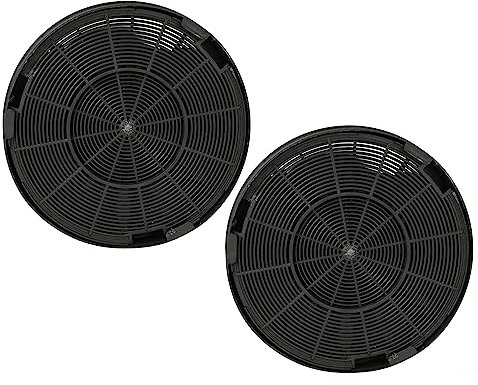 vhbw 2x Aktivkohlefilter kompatibel mit Franke Fusion FFU 605 BK XS, Fusion FFU 905 BK XS Dunstabzugshaube - 19,6 cm