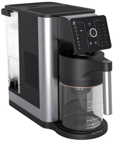Aqua Optima Aurora Filtered Coffee Machine & Instant Filtered Water Dispenser,1 X 30Day Evolve+ Water Filter Cartridge, Energy Saving, All-in-one, Variable Temperature & Dispense, Plug & Go