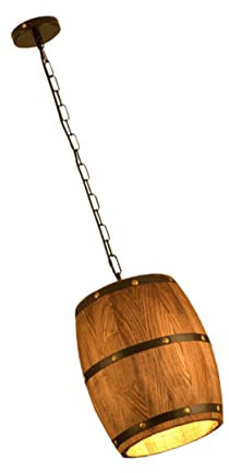 OSALADI Vintage-Dekor Esszimmertischdekoration 1 Satz Fass Lampe Pendelleuchte Deckenleuchten Leuchtmittel Stil Lampe Antiquität Eisen Leichte Dekoration Hängender Kronleuchter