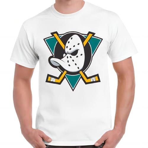 Mighty Ducks NHL Hockey Team Logo Retro T Shirt
