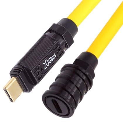 chenyang USB4 USB-C Câble d'extension 20 Gbps 140 W 8K 5K 4K@60Hz USB4.0 Compatible avec Thunderbolt3/4 1.0M