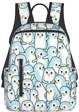 Niedlicher Pinguin-Rucksack, Laptop, lässig, doppelte Schultertaschen, Business-Tagesrucksack für Reisen, Erwachsene, Siehe Abbildung, One size