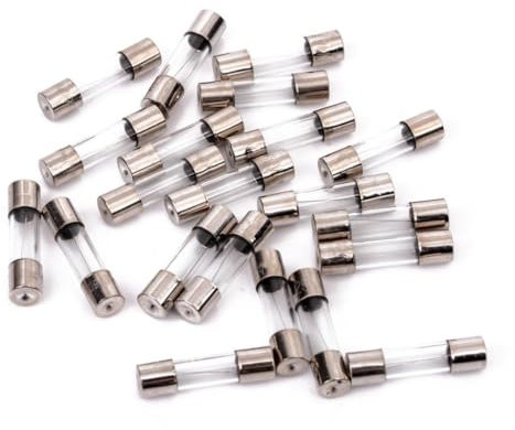 KSOPUERT 150 fusibili per luce, 15 valori, 5 x 20 mm, fusibili in vetro, fusibili per tubi, kit assortiti con scatola di plastica