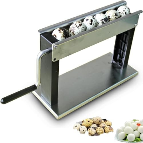 Manuelle Wachteleier-Schälmaschine, Kommerzieller Wachteleierschäler Mit Schlauch, Leistung: 15 Kg/Stunde, Spart Zeit Und Mühe, Edelstahlgehäuse, Zum Schälen Von Wachteleiern
