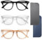 Raykce 3PCS Blaulichtfilter Brille Computerbrille Gaming Schutzbrille Unisex Blue Light Blocking Glasses Blaulichtfilter Brille Damen Herren Schützt Die Augen und Lindert Müdigkeit 3 FARBEN