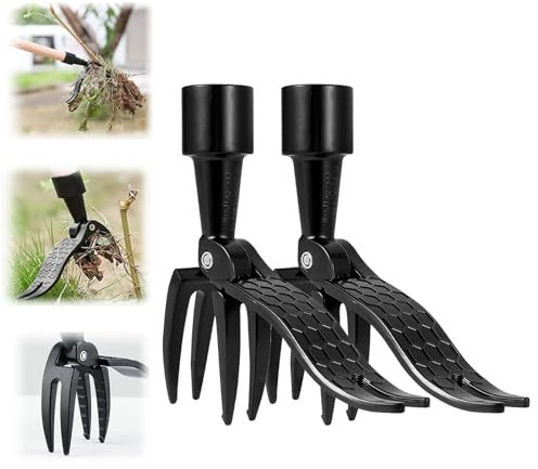 Neues abnehmbares Werkzeug zur Unkrautentfernung, kein Biegen, langlebiger Unkrautstecher, Stand-Unkrautstecher und Wurzelentferner, Garten-Hand-Unkrautjäter, Gartengeräte für zu Hause (2pcs)