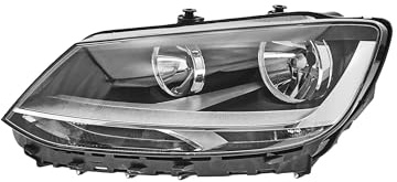 EDA PREMIUM auto Scheinwerfer Rechts 7N1491006 passend für VW SHARAN 2010-2015, mit Stellmotor für LWR, H7/H7, ECE