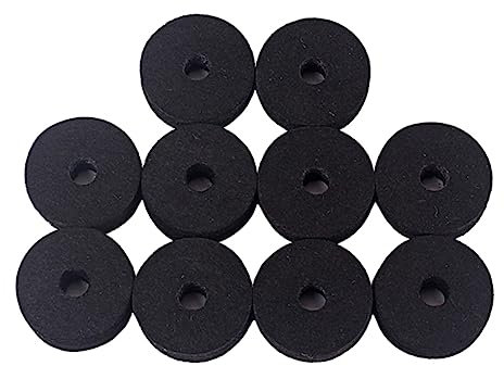 Abaodam 10piezas Soporte De Fieltro Para Platillos Arandelas De Amortiguador Para Batería