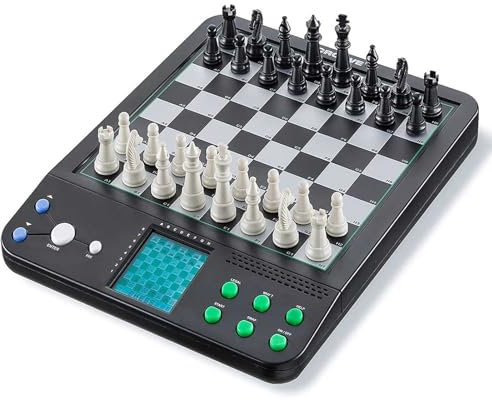 PLSGKF Ajedrez Electronico Tradicional Inteligente 2 En 1,Ajedrez PortáTil Partida De Un Jugador contra El Ordenador,Ajedrez PortáTil Juego Hombre-MáQuina MúLtiples Formas De Jugar