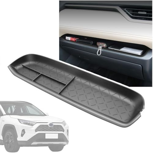 Nosxxus für 2023 RAV4 Beifahrer-Aufbewahrungs-Organizer-Matte, Handschuhfach-Einsatzschale, Anti-Rutsch-Matte, kompatibel mit Toyota RAV4 2024 2023 2022 2021 2020 2019 Zubehör