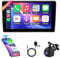 Upgrade Android 14 Car Stereo for Ford Transit Custom 2018-2022 with Carplay Android Auto- 2GB+64GB- 10 Inch Touch Screen Car Radio with GPS Navigation Bluetooth FM HiFi WiFi Android Auto+AHD Camera