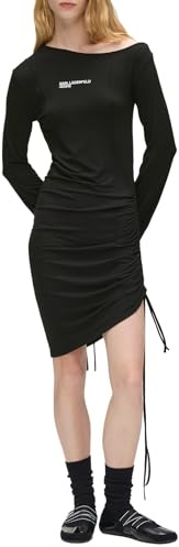 Karl Lagerfeld Jeans Damen Off Shoulder Jersey Dress