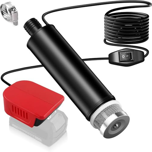 Pompa dell'acqua per Einhell, batteria da 18 V, pompa sommersa per vasche da campeggio, giardino, camper, scarico stagno, cantieri (senza batteria)