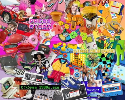 Springbok Totally 80's 1000 Piece Puzzle for Adults- If You Loved The 80's This Collage Will Bring Back Memories