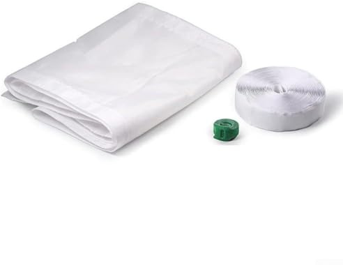 Yuanpgky AC Sliding Door Vent Kit for Portable Air Conditioner, Sealing Door Seal Kit with Rope Structure Design, 25x232 cm, White, Compatible with Tumble Dryers(25 * 162cm)