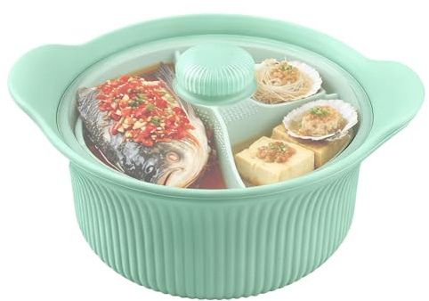 Vaporiera Per Microonde Silicone Alimentare Con Manico | Vaporiera Per Verdure Per Microonde Per Forno Friggitrice Ad Aria Cibo Per Bambini Verdura Broccoli Pasta Zuppa Frutti Di