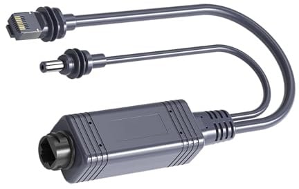 Vvikizy Gigabit-Hochleistungs-POE-Splitter-Adapter für Ethernet-Übertragung über Große Entfernungen, für Überwachungskameras, VoIP-Telefone, für den Privaten und Gewerblichen Gebrauch