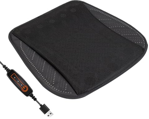 Kaeltsyn Atmungsaktives Auto-Sitzpolster mit 8 leisen Gebläsen und ergonomischem Design für lange Reisen, tragbarer Ventilator