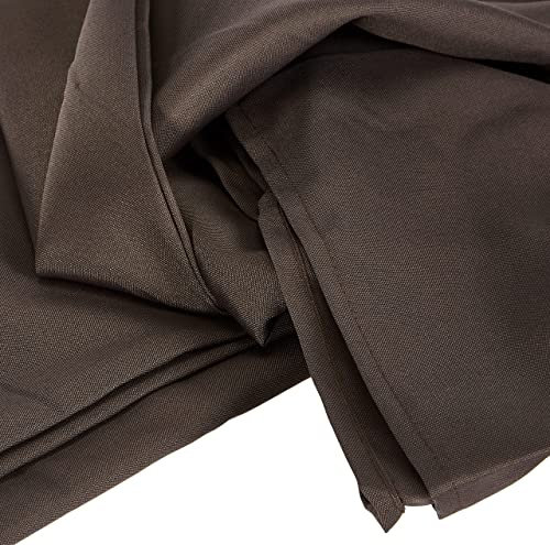 Soleil d'ocre Alix Tischdecke, Schmutzabweisend, Rechteckig, Mokka, Polyester, Braun, 140 x 240 cm