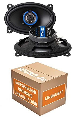 JUST SOUND best choice for caraudio Lautsprecher Einbauset passend mit Autotek ATX-462 2-Wege oval 10x15cm Koax Lautsprecher 4'x6' Auto Einbauzubehör für FIAT Punto 1 176 Cabrio Heck