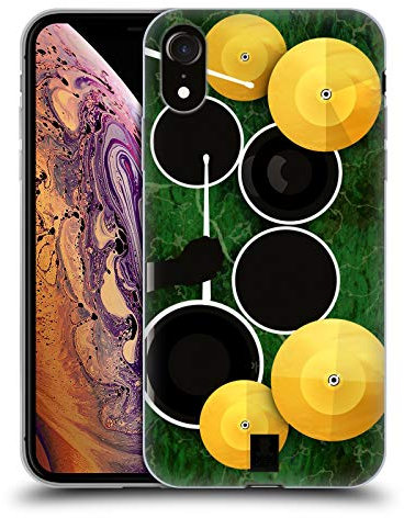 Head Case Designs Batteria Attrezzatura Musicale Custodia in Gel [Protezione di Grado Militare] Compatibile con Apple iPhone XR