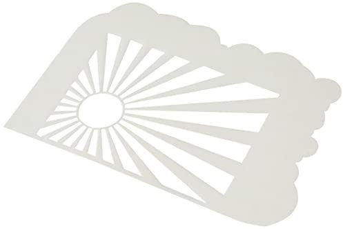 Marianne Design MDPS8024 Mask Stencils - Clouds & Sunburst Schablone, Mylar, opak, M
