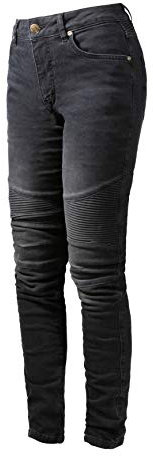 John Doe Betty XTM Motorrad Jeans Damen Stretch mit Protektoren Black 25/32