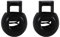 Trimming Shop Metal Spring Loaded Cord Lock Stop Toggle Fastener for Luggage, Clothing, DIY Projects, Lanyard, Backpack, Sportswear, Jackets, Shoelaces (Black, 2pcs)