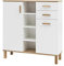 Schildmeyer Padua Kommode Weiß-Eiche Landhaus Dekor, HxBxT 114,5 x 142 x 35 cm