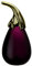 Iittala Aubergine aus Glas aus der Serie Oiva Toikka