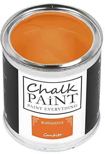 Chalk Paint Everything® Orange - Sans poncer colore facilement tous les matériaux (750 ml) Produit professionnel